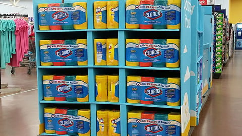 Clorox Walmart 'Spring It On' Half-Pallet Display
