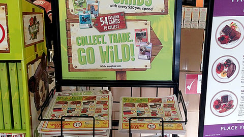 Winn-Dixie 'Go Wild' Rack Sign