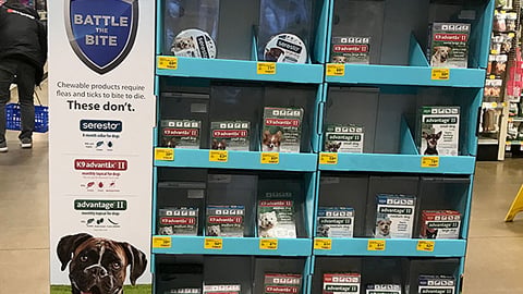Bayer PetSmart 'Flea & Tick Prevention' Pallet Display