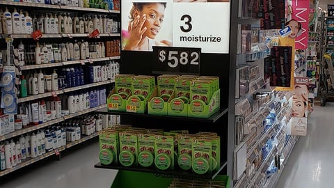 Walmart 'Your Best Skin' Endcap Display