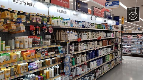 Walmart Skin Care Aisle