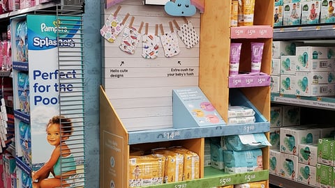 Walmart Hello Bello 'Premium for All' Endcap Display