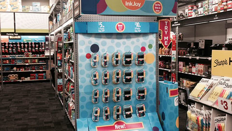 Staples Paper Mate Inkjoy Endcap
