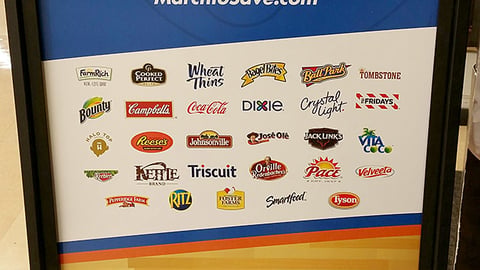 Kroger 'March to Savings' Stanchion Sign