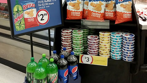 Winn-Dixie PepsiCo 'Slam Dunk Savings' Stanchion Sign