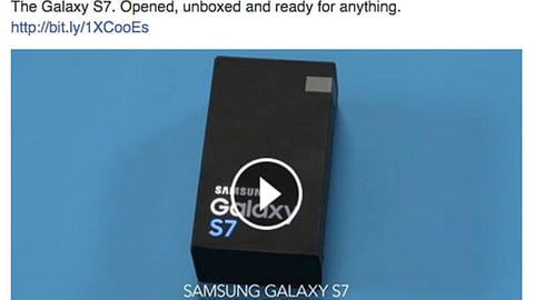 Best Buy Samsung GS7 'Unboxed' Facebook Update