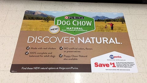 Purina Dog Chow Natural Meijer 'New Natural Options' Floor Cling