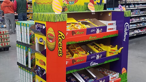 Hershey Walmart Easter Half-Pallet Display