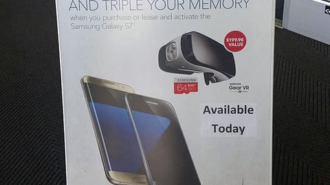 Best Buy Samsung GS7 Incentive A-Board