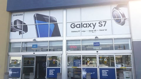 Best Buy Samsung GS7 Window Banner