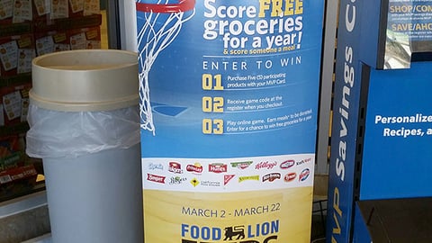 Food Lion 'Make Every Basket Count' Standee