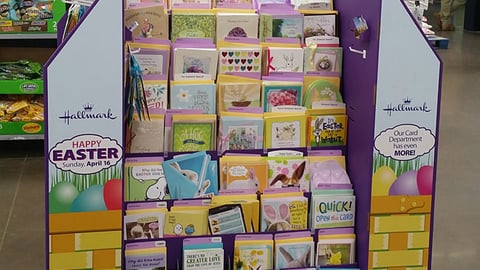 Hallmark Walmart Easter Pallet Display