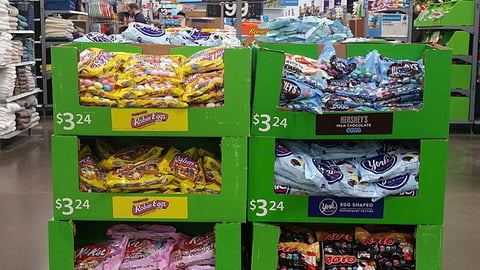 Walmart Hershey Easter Pallet