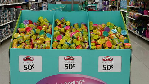 Play-Doh Walmart Easter Half-Pallet Display