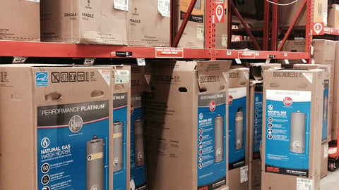 Home Depot Water Heater In-Line Merchandising