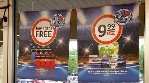 Winn-Dixie 'Score Mad Savings' Window Posters