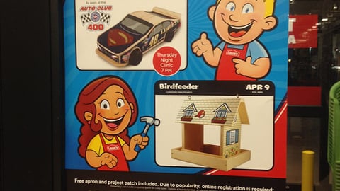 Lowe’s 'Build and Grow' Door Poster