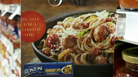 Ronzoni Publix 'Get Inspired' Shelf Talker