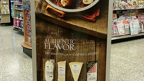 Publix 'Authentic Flavor' Stanchion Sign