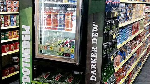 Mountain Dew DGX 'Get Points' Endcap