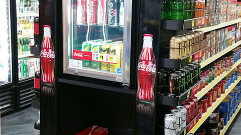 Coca-Cola DGX 'Destination' Endcap