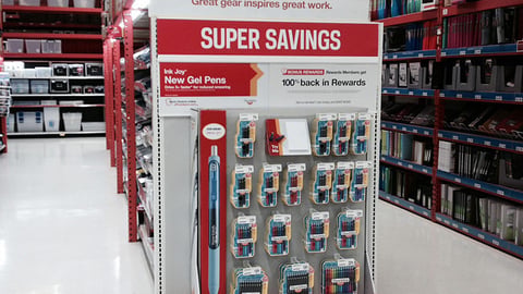 Office Depot Paper Mate Inkjoy Endcap