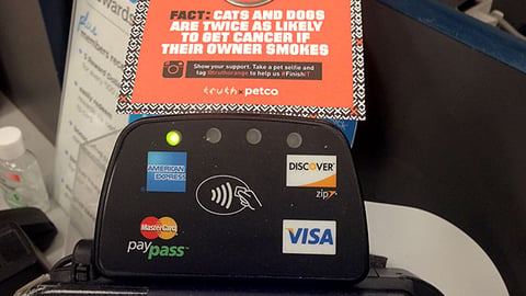 Petco Truth 'Show Your Support' Checkout Sign