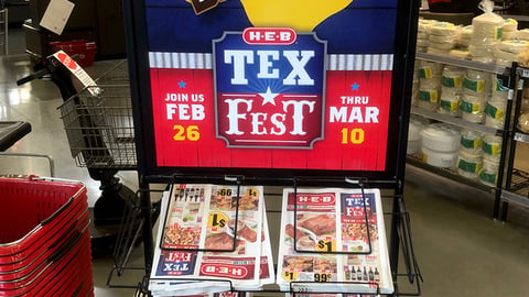 H-E-B TexFest Circular Rack