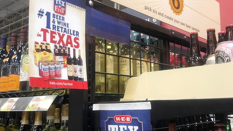 H-E-B TexFest Beer & Wine Signage