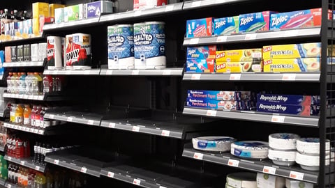 Amazon Go Grocery Shelves