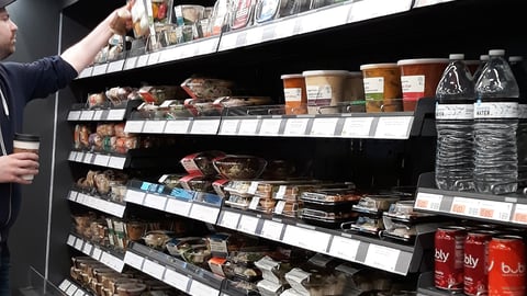 Amazon Go Grocery 'Fresh & Ready' Cooler