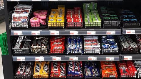 Amazon Go Grocery Confectionery Rack