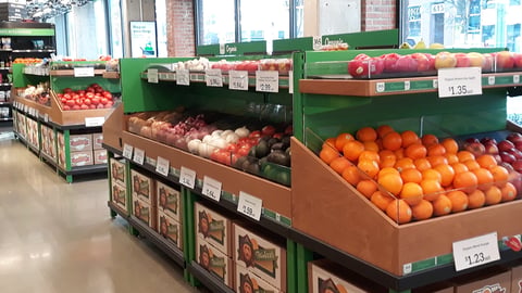 Amazon Go Grocery Produce Gondolas