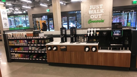Amazon Go Grocery Self-Serve Coffee Station