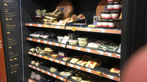 Amazon Go Grocery 'Artisan Cheese' Cooler