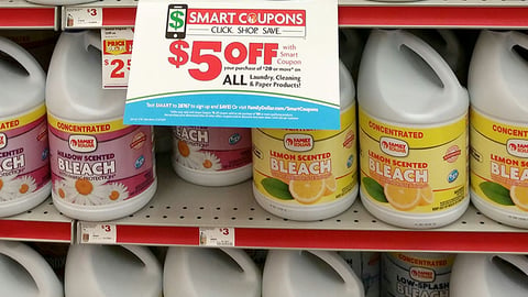Family Dollar '$5 Off' Shelf Sign