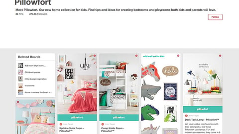 Target Pillowfort Pinterest Board