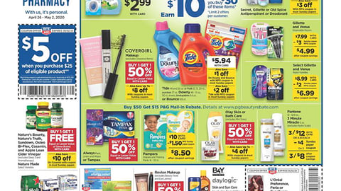 Rite Aid P&G 'BonusCash Dash' Feature
