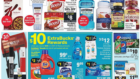 CVS P&G '$10 ExtraBucks Rewards' Feature