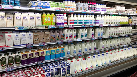 Trader Joe's Milk Refrigerated Display