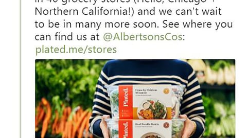 Plated '#Plated' Twitter Update