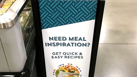 Albertsons 'Need Meal Inspiration?' Pinterest Rack 