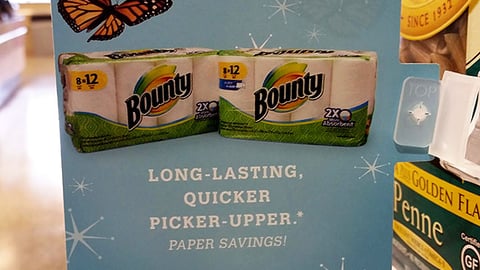 Bounty Publix 'Paper Savings' Shelf Talker