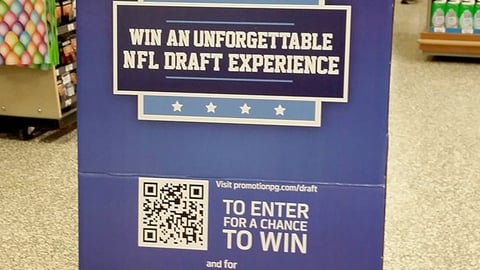 P&G Publix 'Draft the Best' Standee