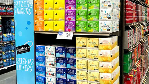 Signature Select 'Seltzers & Mixers' Endcap