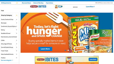Walmart 'Fight Hunger' Carousel Ad