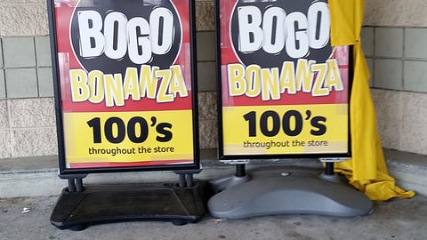 Winn-Dixie 'BOGO Bonanza' Stanchion Signs