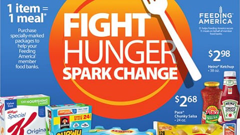Walmart 'Fight Hunger' Circular Cover