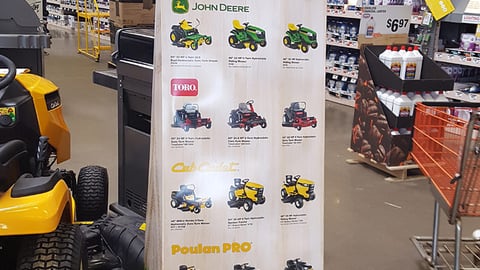 Home Depot 'More Options' Stanchion Sign