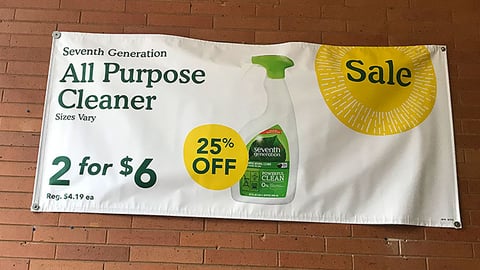 Seventh Generation Whole Foods 'Sale' Banner